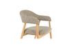 Miniature Dark brown fabric armchair Indy 7