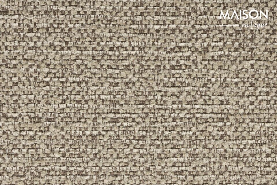 Immerse yourself in a warm, soothing atmosphere with the Indy brown fabric armchair