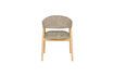 Miniature Dark brown fabric armchair Indy 8