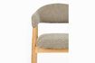 Miniature Dark brown fabric armchair Indy 12