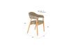 Miniature Dark brown fabric armchair Indy 10