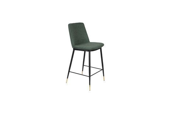 Dark green fabric counter chair Lionel