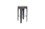 Miniature Dark grey up-high bar stool Clipped