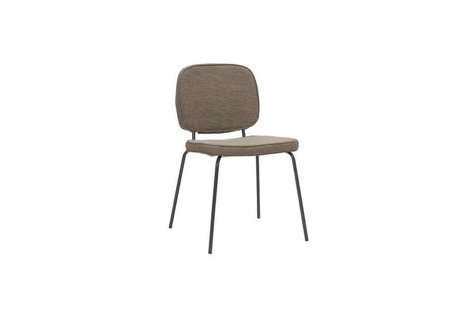 Dark sand fabric chair Carma House Doctor