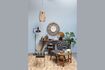 Miniature Dark wood and fabric armchair Waka 3