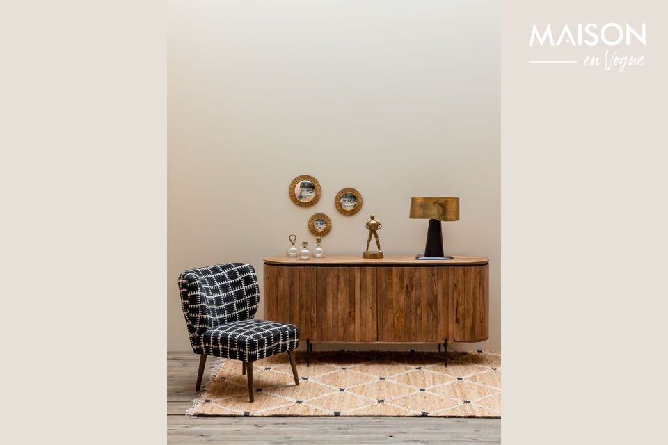 Discover natural elegance and sturdiness with our mango wood sideboard