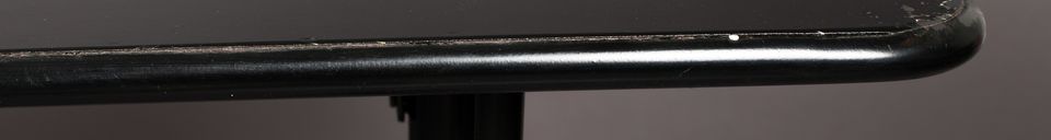 Material Details Declan black bar table