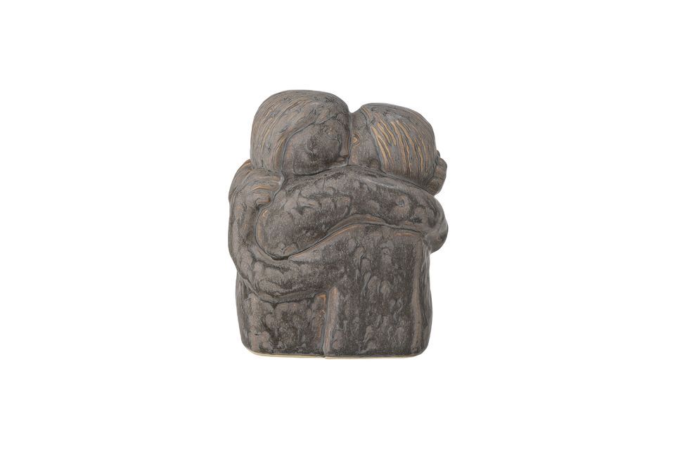 Decorative grey stoneware object Tilley Bloomingville