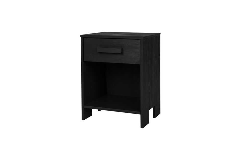 This brushed pine nightstand with drawer is a must-have for your bedroom! Painted in an elegant
