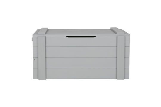 Dennis light grey wood storage box Clipped