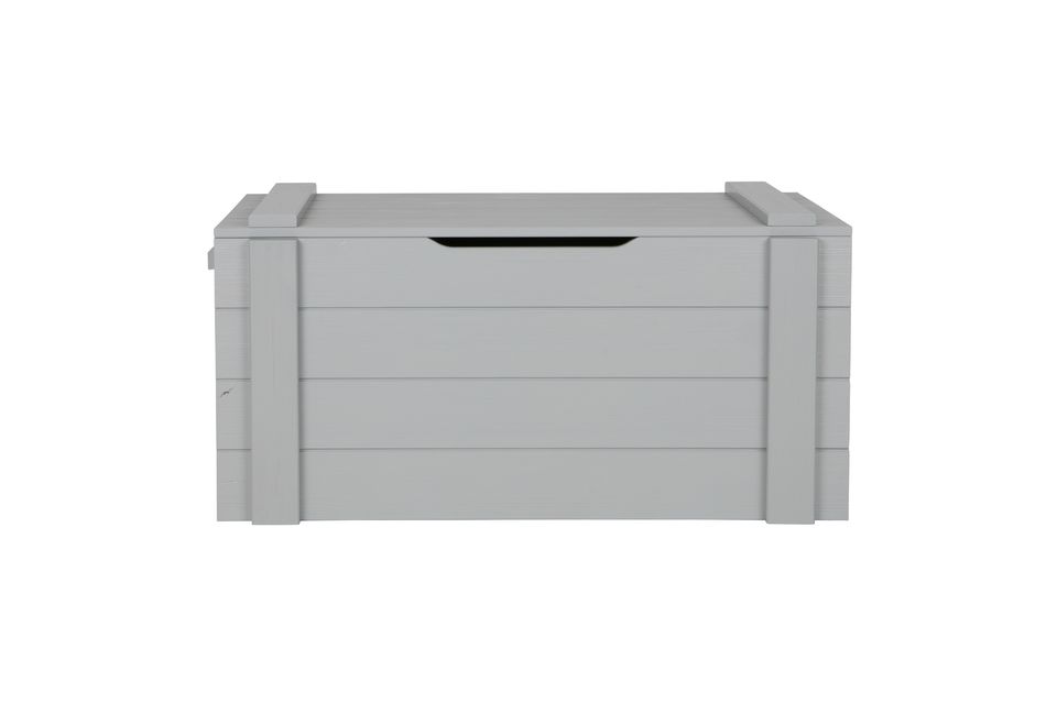 Dennis light grey wood storage box Woood