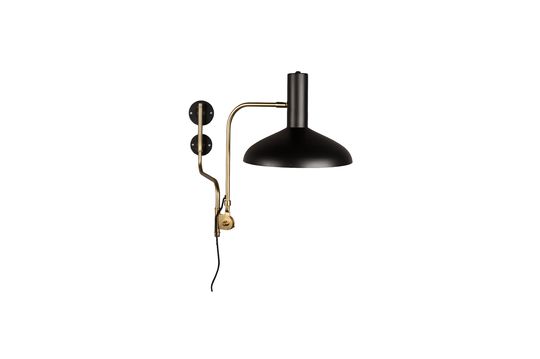 Devi black wall lamp Clipped