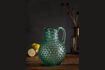 Miniature Diamond green glass decanter 2