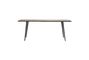 Miniature Dining table in brown mango wood Club Clipped