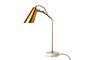 Miniature Disk gold aluminum table lamp Clipped