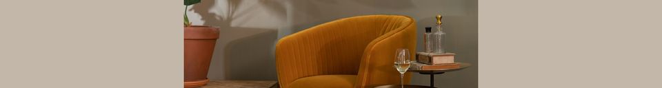 Material Details Dolly Lounge armchair ochre