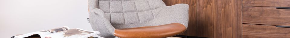 Material Details Doulton Vintage Brown Lounge Chair