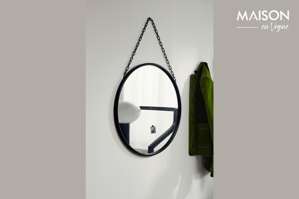 Downtown Oval mirror with iron frame Nordal