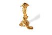 Miniature Drip gold aluminum candle holder 6