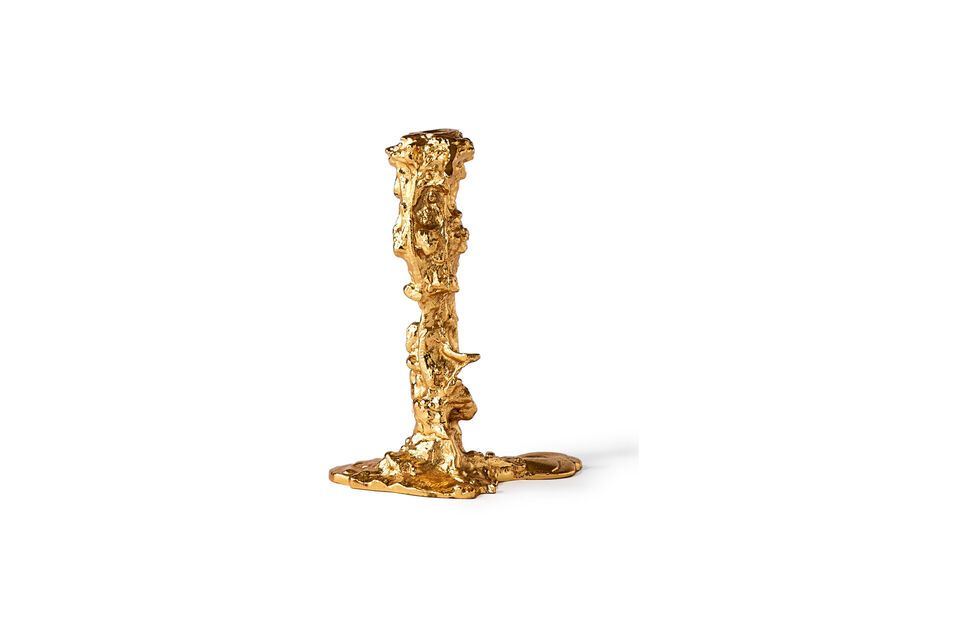 High quality metal candle holder in gold aluminum