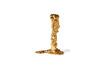 Miniature Drip gold aluminum candle holder 1