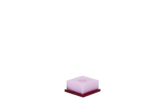 Dust red crystal candlestick