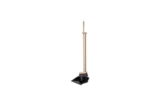 Dustpan and black broom Nettoyage Clipped