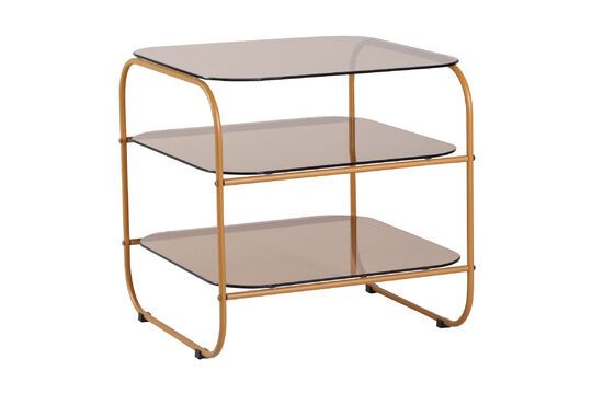 Echo amber glass side table