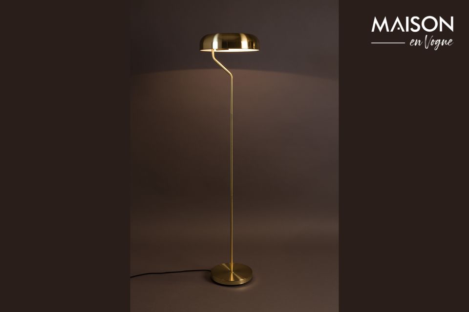 Eclipse Brass Floor Lamp Dutch Bone