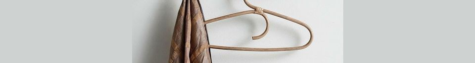 Material Details Edgy wooden hooks with 6 brass hooks