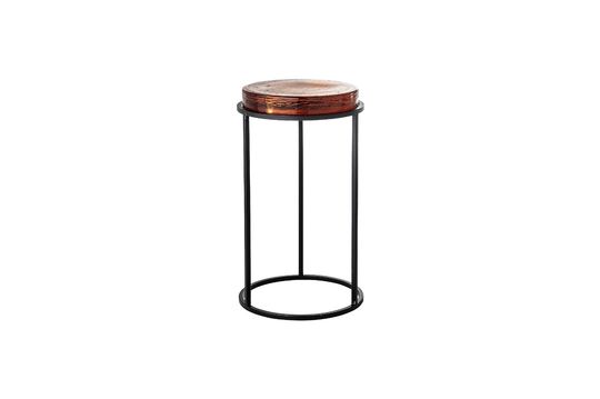 Edna pink glass side table Clipped