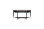 Miniature Edouard Black console 2 levels and drawer Clipped