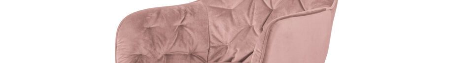 Material Details Elaine pale pink velvet chair