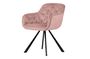 Miniature Elaine pale pink velvet chair Clipped
