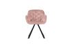 Miniature Elaine pale pink velvet chair 6