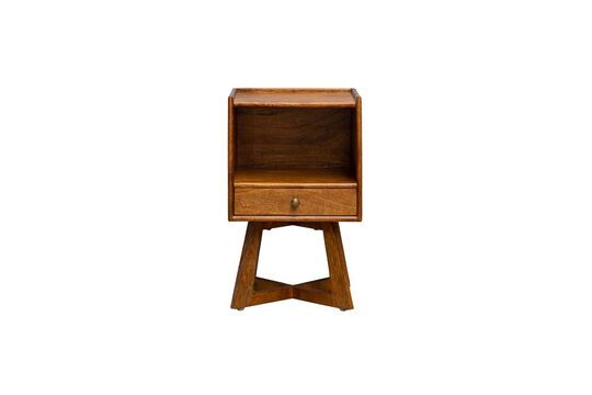 Electra dark wood bedside table