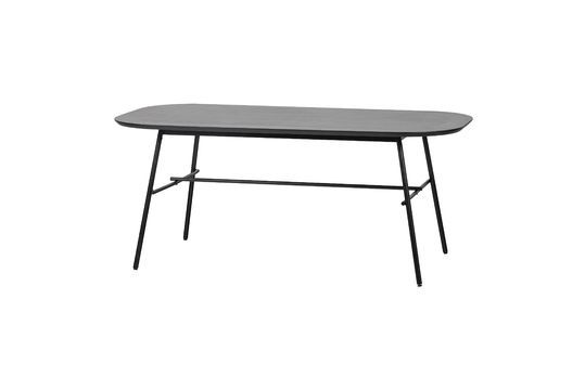 Elegance mango wood and black metal table Clipped