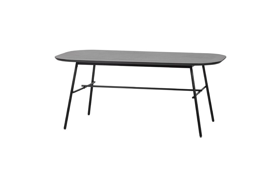 Elegance mango wood and black metal table Vtwonen