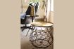 Miniature Elia black side table with brass finish 4