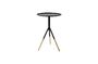 Miniature Elia black side table with brass finish Clipped