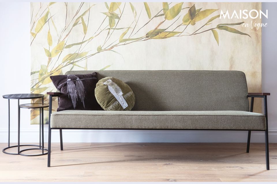 A vintage and comfortable sofa