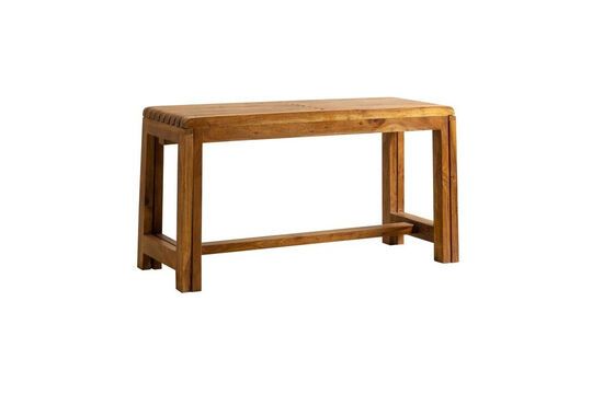 Extendable dark wood bench