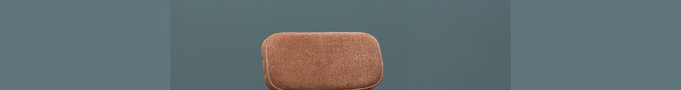 Material Details Fairfax orange cotton chair