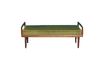 Miniature Farrow Green Velvet Bench 3