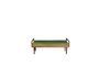 Miniature Farrow Green Velvet Bench Clipped