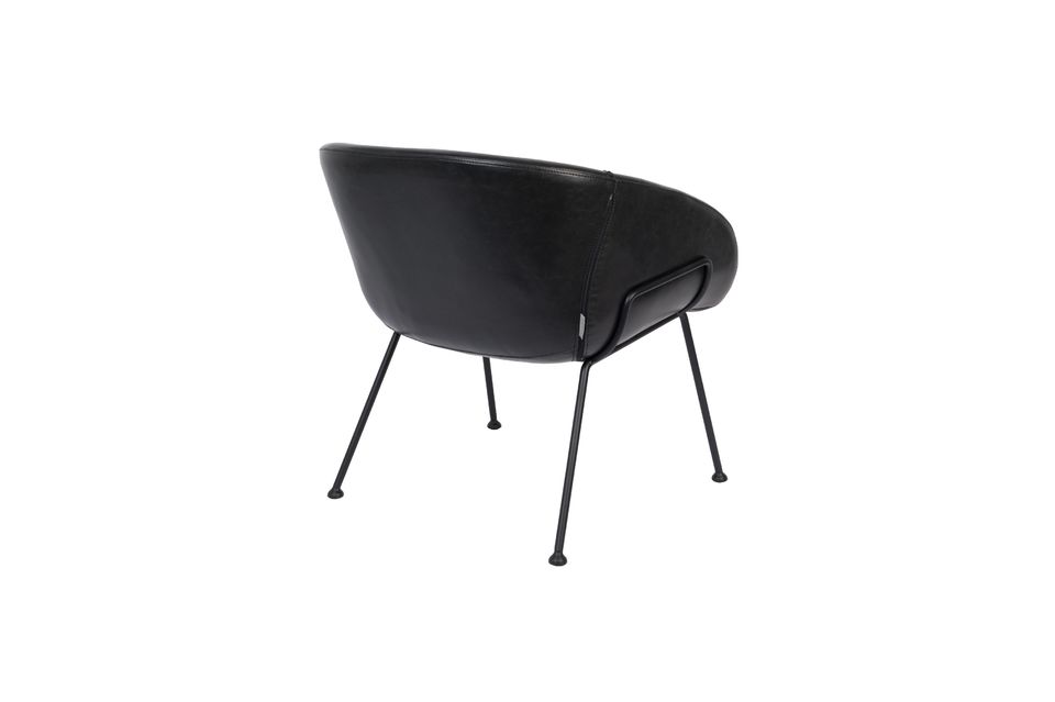 Feston Black Lounge Chair - 7