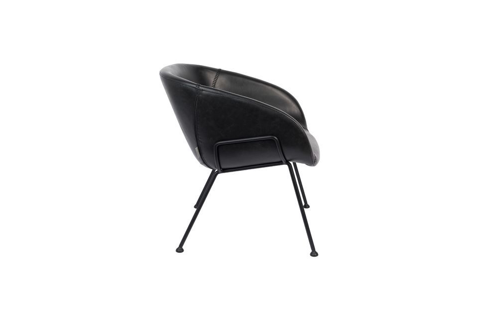 Feston Black Lounge Chair - 8