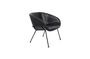 Miniature Feston Black Lounge Chair Clipped