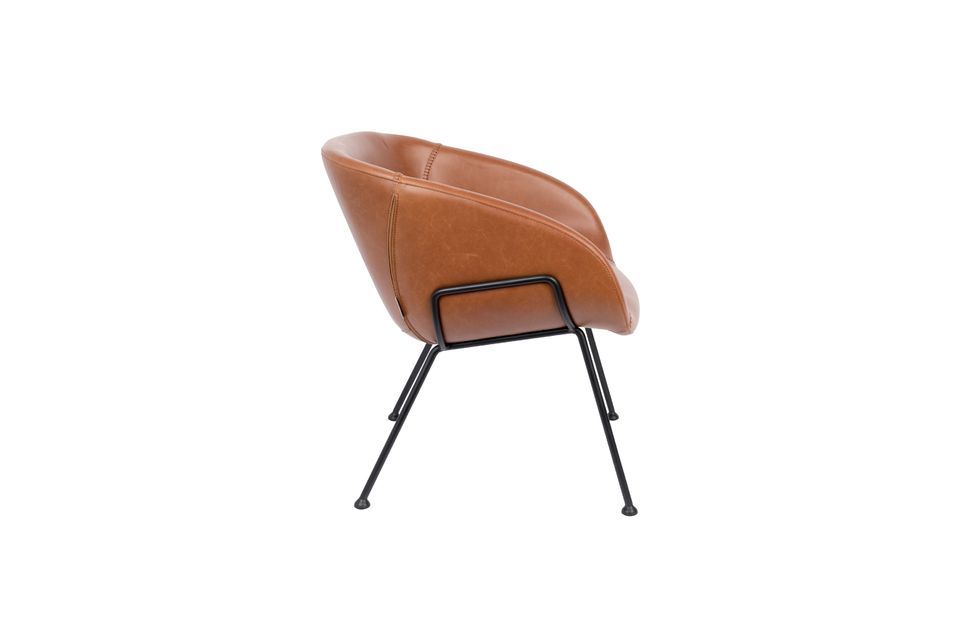 Feston Brown Lounge Chair - 8