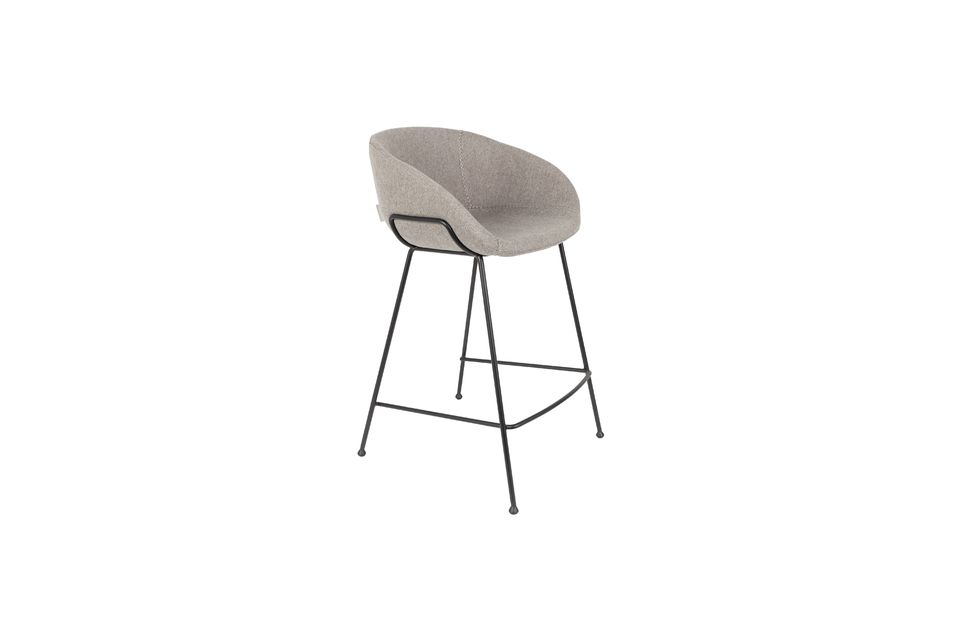 Feston Counter Stool Fab Grey Zuiver